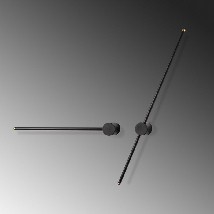 Opviq Sword - 13488 Lámpara de pared de cuerpo metálico negro